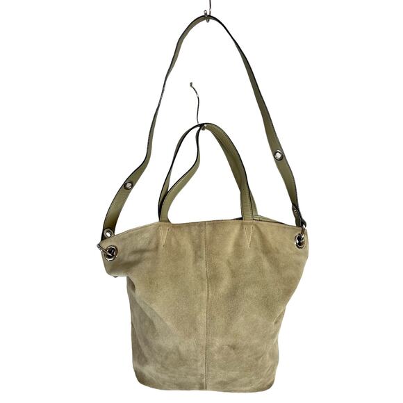 Simply Vera Wang Oakland Leather And Suede Shoulder Crossbody Bag Tote Satchel - Picture 12 of 16